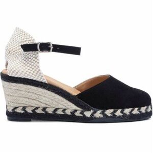 NWOB Women’s Paseart Black Suede Espadrille Wedge Size 7.5 (38)